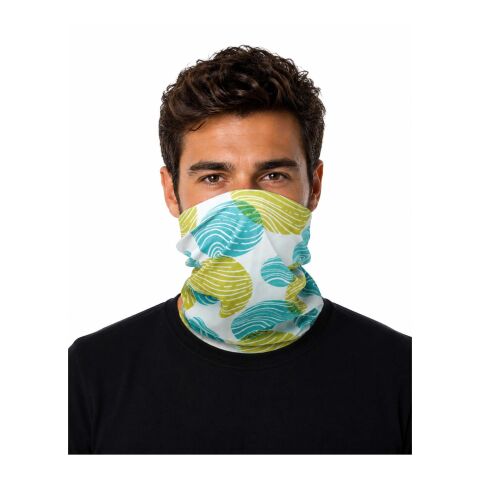 Écharpe multi-usages Davi avec impression par sublimation et technologie Coolmax® Blanc | non disponible | Sublimation | all over | 450 mm x 500 mm