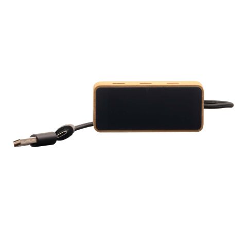 SCX.design H21 8-in-1 USB-Hub mit doppeltem Eingang und 6 Anschlüssen Bois | sans marquage | non disponible | non disponible