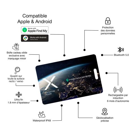 SCX.design A11 Smart Tag Noir | sans marquage | non disponible | non disponible