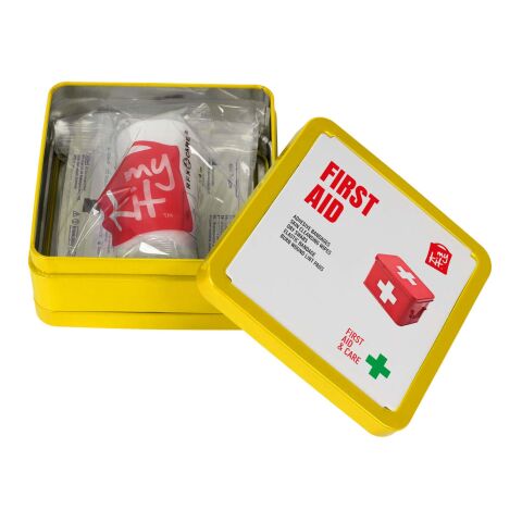 Kit de premiers secours Mykit en métal Jaune | sans marquage