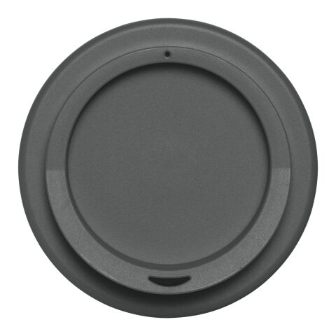 Gobelet isolant Americano® 350 ml avec bandeau antidérapant Gris | Sérigraphie 1 couleur | autour | 228 mm x 73 mm
