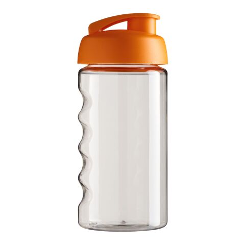 Bouteille H2O Bop® de sport avec couvercle à clapet - 500 ml Translucide-Orange | sans marquage | non disponible | non disponible