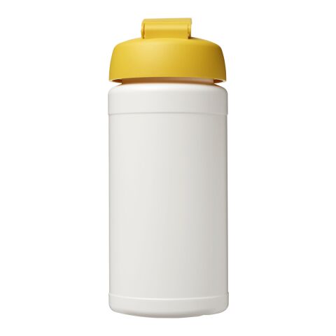 Bouteille Baseline® Plus de sport avec couvercle à clapet - 500 ml Translucide-Jaune | sans marquage | non disponible | non disponible
