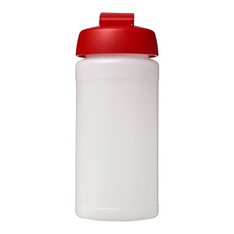 Bouteille Baseline® Plus de sport avec couvercle à clapet - 500 ml Blanc-Rouge | sans marquage | non disponible | non disponible