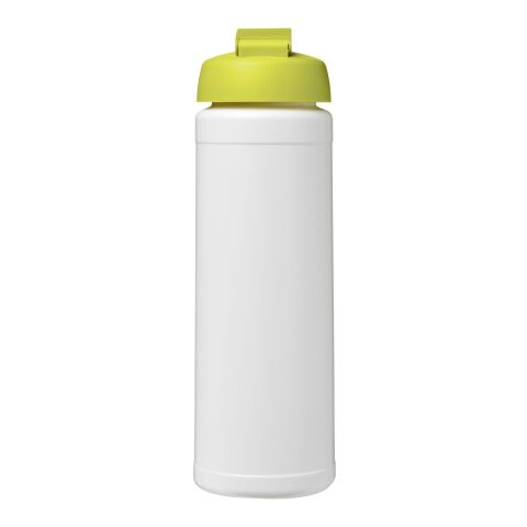 Bouteille Baseline® Plus de sport avec couvercle à clapet - 750 ml Blanc-Citron vert | sans marquage | non disponible | non disponible