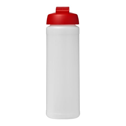 Bouteille Baseline® Plus de sport avec couvercle à clapet - 750 ml Blanc-Rouge | sans marquage | non disponible | non disponible