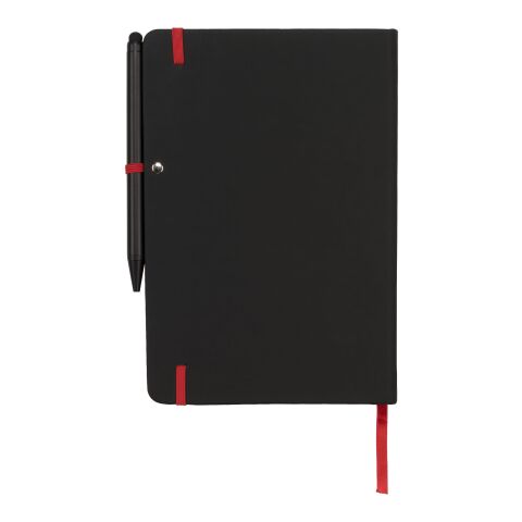 Carnet de notes à bord Noir Standard | Noir-Rouge | sans marquage | non disponible | non disponible