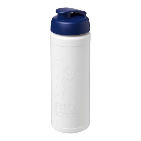 Bouteille de sport Baseline Rise de 750&nbsp;ml recyclée avec couvercle rabattable Translucide-Bleu | sans marquage | non disponible | non disponible