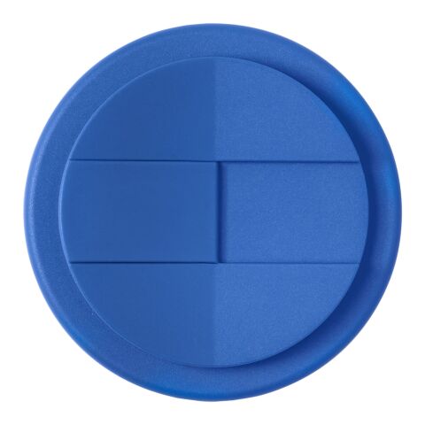 Gobelet recyclé Americano® Espresso Eco de 250&nbsp;ml avec couvercle anti-déversement Noir-Bleu minéral | sans marquage | non disponible | non disponible