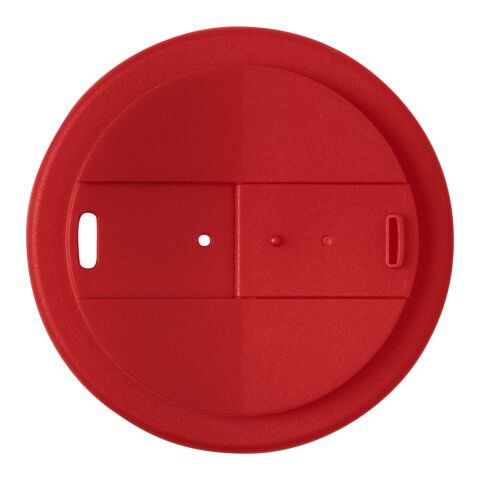 Gobelet recyclé Americano® Espresso Eco de 250 ml avec couvercle anti-déversement Rouge | sans marquage | non disponible | non disponible