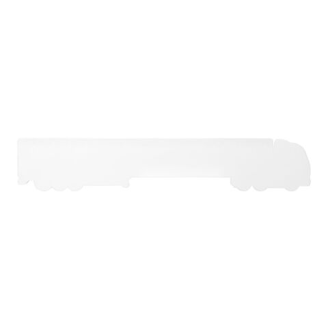 Règle Tait de 30 cm en plastique recyclé en forme de camion Blanc | sans marquage | non disponible | non disponible