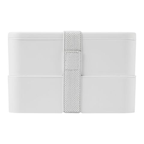 Lunch box MIYO Pure à deux blocs Blanc-Blanc-Blanc | sans marquage | non disponible | non disponible