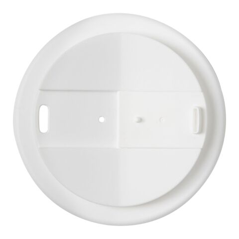 Gobelet avec isolation Brite-Americano® Eco de 350 ml et anti-déversement Blanc | Impression Moulée | autour | 236 mm x 132 mm