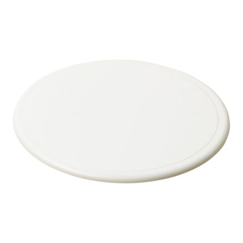 Sous-verre rond Renzo en plastique blanc | sans marquage | non disponible | non disponible