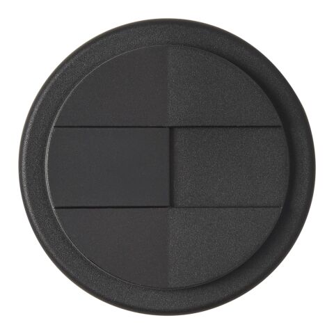 Gobelet isolant Americano® 350 ml avec bandeau antidérapant et couvercle anti-fuite Argent-Noir | sans marquage | non disponible | non disponible