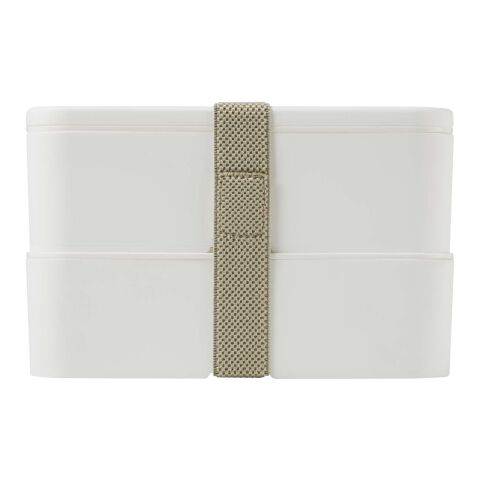 Boîte à lunch à double épaisseur de 700&nbsp;+&nbsp;700&nbsp;ml MIYO POP blanc | sans marquage | non disponible | non disponible
