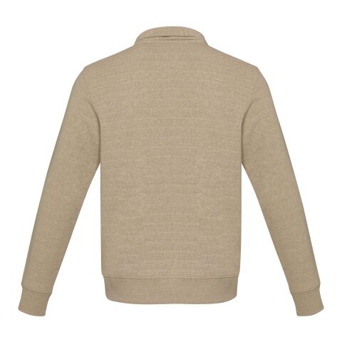 Sweater unisexe Aware™ recyclé à fermeture quart de zip Standard | Oatmeal | M | sans marquage | non disponible | non disponible | non disponible