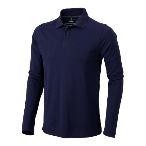 Polo manches longues homme Oakville Standard | Deep blue | L | sans marquage | non disponible | non disponible | non disponible
