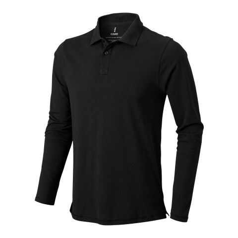 Polo manches longues homme Oakville Standard | noir | L | sans marquage | non disponible | non disponible | non disponible