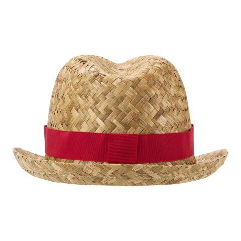 Chapeau de paille Pricus Rouge-Naturel | sans marquage | non disponible | non disponible | non disponible