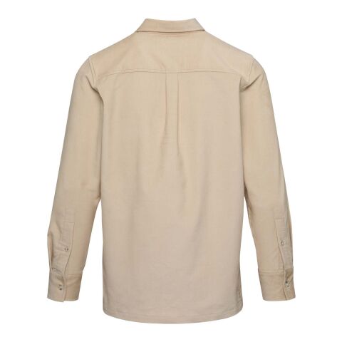 Chemise unisexe en velours côtelé Alum Oatmeal | XS | sans marquage | non disponible | non disponible