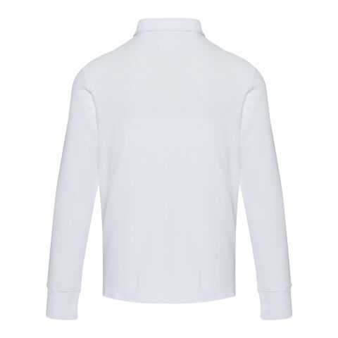 Polo unisexe Zeus à manches longues et demi fermeture éclair Blanc | non disponible | sans marquage | non disponible | non disponible
