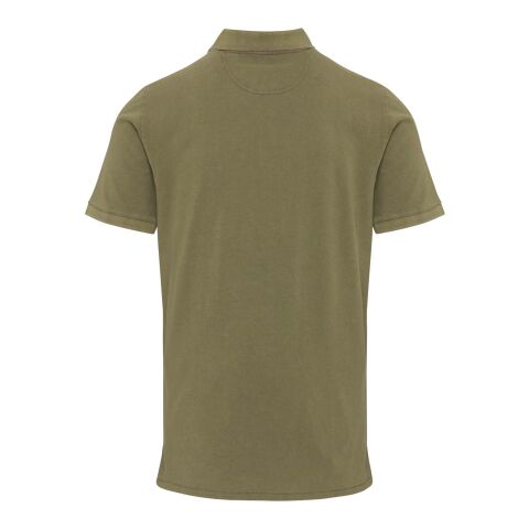 Polo délavé pour homme Calgary de 200&nbsp;g/m2 Standard | Forest Green2 | L | sans marquage | non disponible | non disponible | non disponible