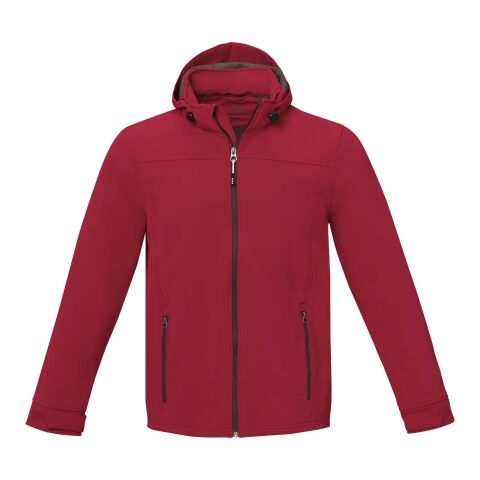 Veste softshell recyclée GRS pour homme de Langley Rouge | XXL