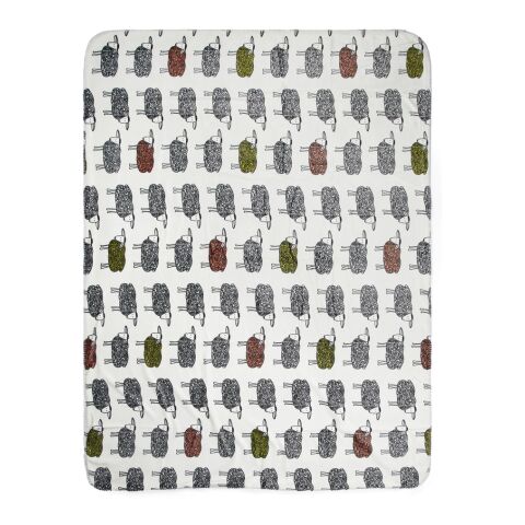 VINGA Plaid sherpa en rPET Sheep blanc | sans marquage