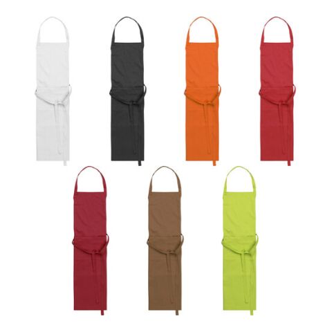 Tablier de cuisine en polyester avec poche frontale. noir | sans marquage | non disponible | non disponible