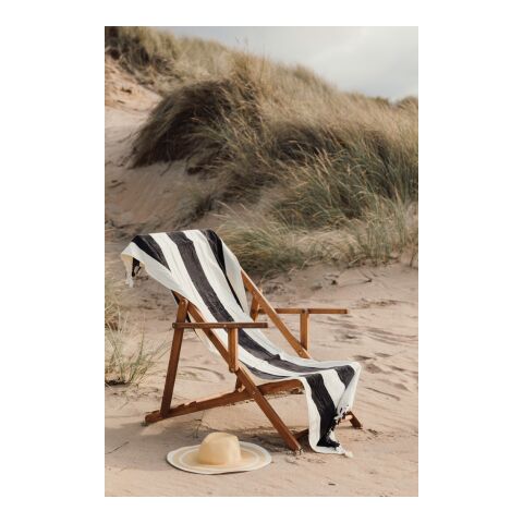 VINGA Drap de bain Valmer noir-blanc | sans marquage | non disponible | non disponible | non disponible
