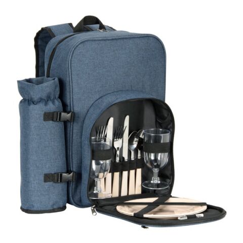 WHITSUNDAY. Sac à dos glacière de pique-nique en polyester recyclé haute densité 600D Bleu | sans marquage