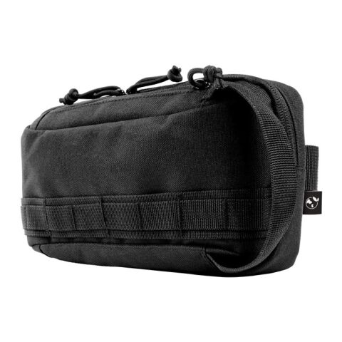 EDINBURGH. Sac banane en polyester recyclé haute densité 600D et doublure en polyester recyclé 210D Noir | sans marquage