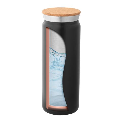 LAVINE 600. Thermos en acier inoxydable 600 ml Noir | sans marquage