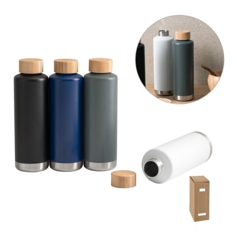 NORRE BOTTLE. Verre en acier inoxydable 640 mL Noir | sans marquage