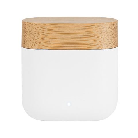 COBAIN. Ecouteurs sans fil avec 5h d&#039;autonomie en ABS recyclé (100 % rABS) et bambou Blanc | sans marquage