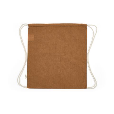 Sac en coton recyclé Lhotse 140 g/m marron | sans marquage