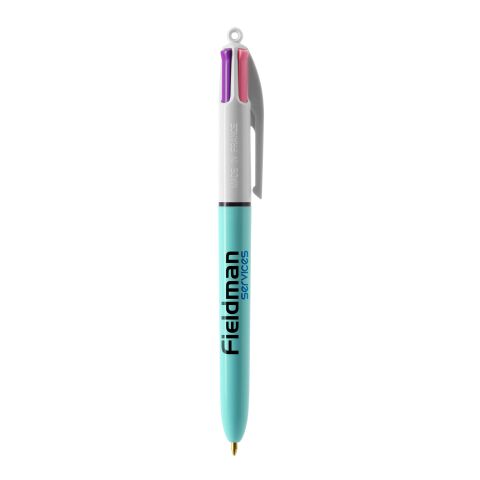 BIC® 4 Couleurs Fashion bille Blanc-Blanc/Bleu Clair(2) | sans marquage | non disponible | non disponible