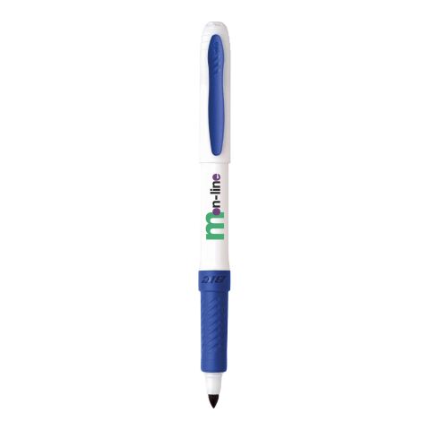 BIC® Mark-it Permanent Marqueur Blanc-bleu | Sérigraphie 1 couleur | Capuchon-arrière clip | 15.00 mm x 25.00 mm