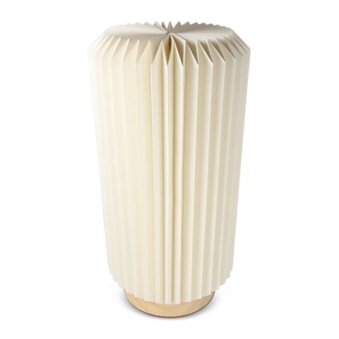 Lampe LED en papier pliable Coollux Aurora Tall sur base en bois, 32cm Nature | sans marquage | non disponible | non disponible
