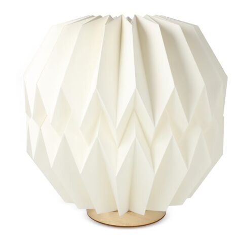 Lampe LED en papier pliable Coollux Luna 25cm, inspirée de l'Origami Nature | sans marquage | non disponible | non disponible