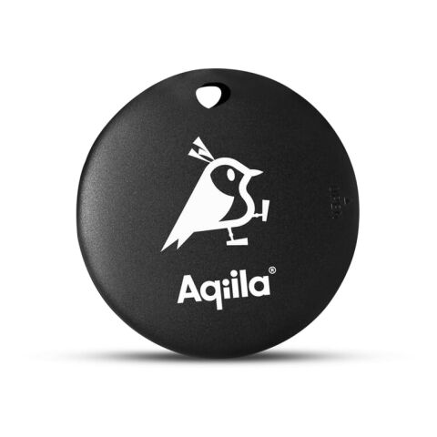 Localisateur étanche Aqiila Tagbird avec sonnette de vélo Noir