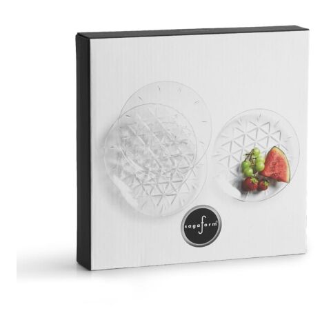Sagaform Assiette à pique-nique 4 pièces Transparent | sans marquage