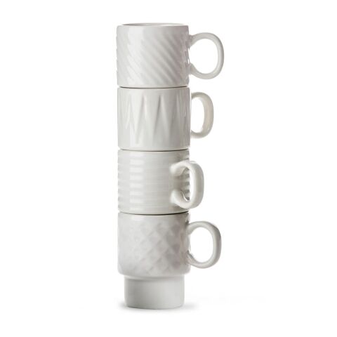 Sagaform Tasse à espresso Coffee &amp; More 4 pièces 100ml Blanc | sans marquage