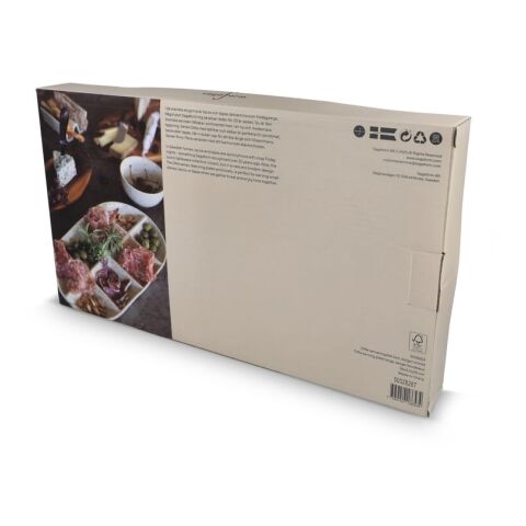 Plat de service en céramique Sagaform Ditte 36 x 20 cm Beige