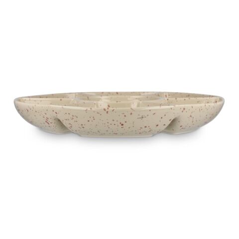 Assiette ronde en céramique Sagaform Ditte 26 cm Beige