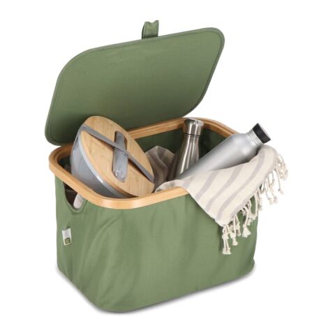 InSideOut rPET Panier à provisions Sogne 38 x 26 x 25cm Vert olive | sans marquage | non disponible | non disponible