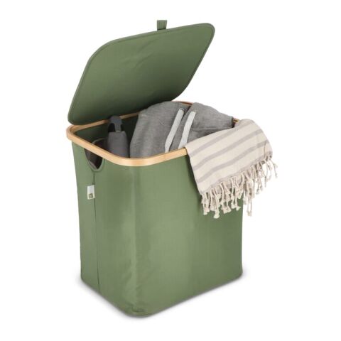 Panier pliant InSideOut avec couvercle Sogne 40.5 x 33 x 42cm Vert olive | sans marquage | non disponible | non disponible
