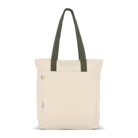 Sac carrier Canvas InSideOut Reuuz 33 x 42 x 10 cm Ecru-Vert olive