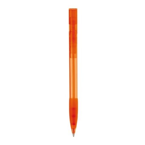 Stylo Nash Transparent Orange-Orange | Tampographie 1 couleur | sur le clip | 30 mm x 5 mm | non disponible